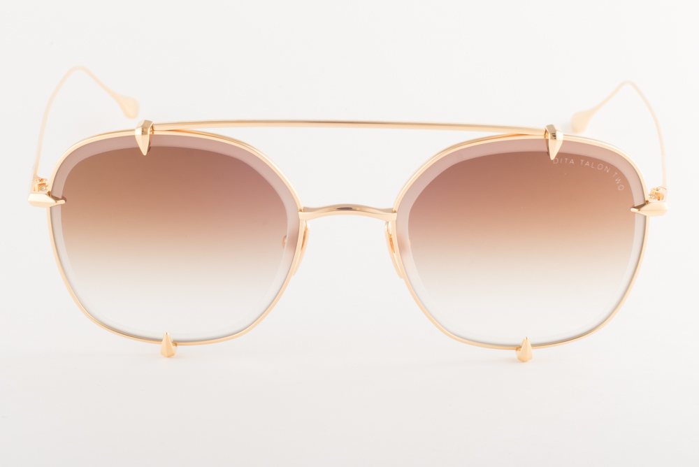 DITA Talon-Two 23009 Gold Titanium Aviator Sunglasses Gradient Lenses DITA TALON-TWO/23009-C - Sunglasses main image 4
