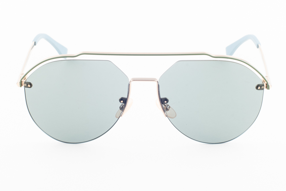 FENDI MM 0031 Gold Blue / Blue Sunglasses FF MM0031/S J5G 61mm | eBay