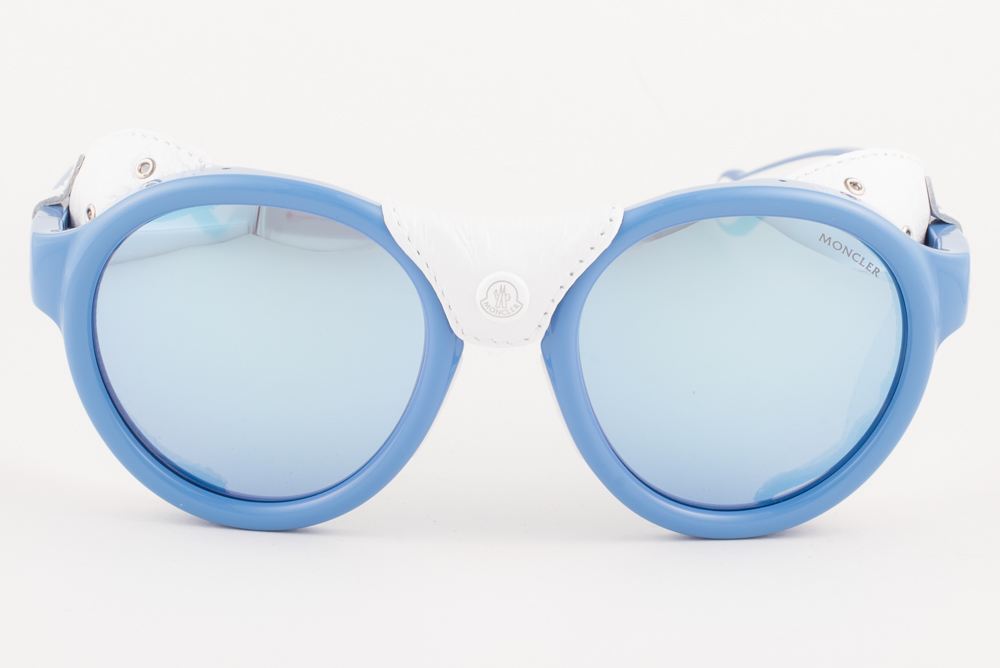 MONCLER - Sunglasses -clear frame with mirror lens - Moncler ML0045 Sunglasses — CampSaver main image 3