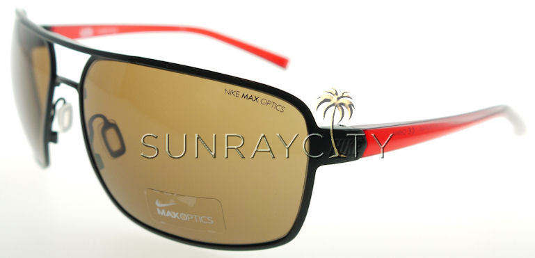Nike AXON Matte Black Crystal Red / Bronze Sunglasses EV0 607 062