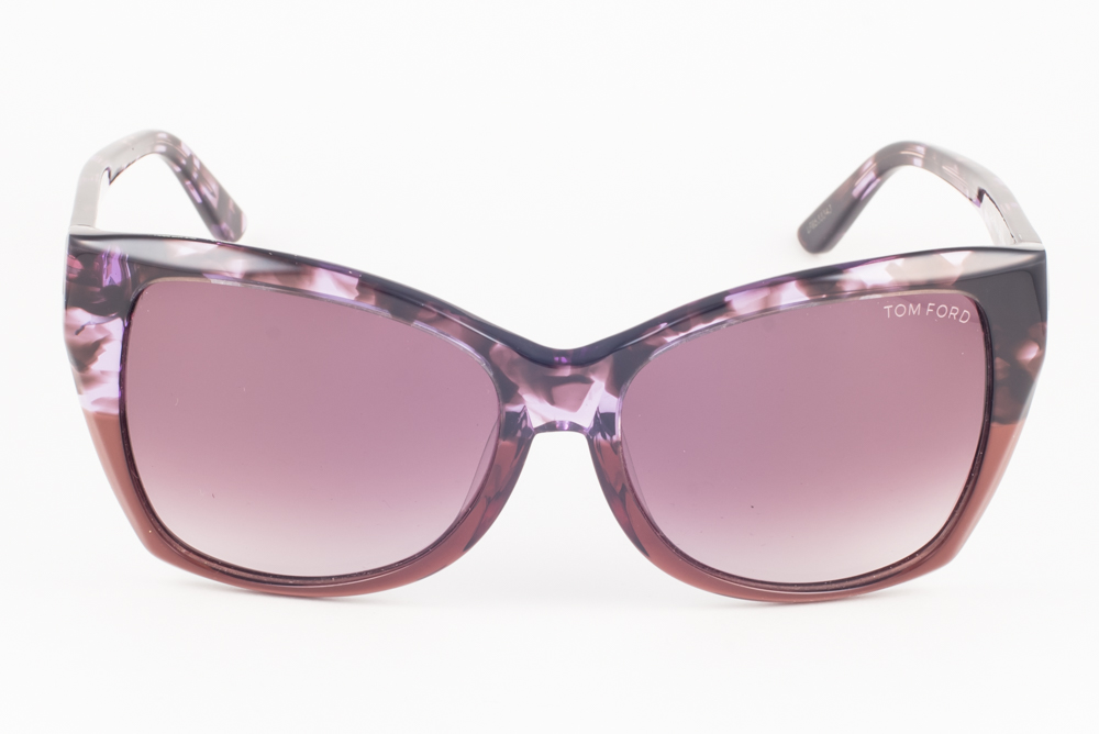 Tom Ford CARLI Violet Havana / Violet Gradient Sunglasses  display picture 2
