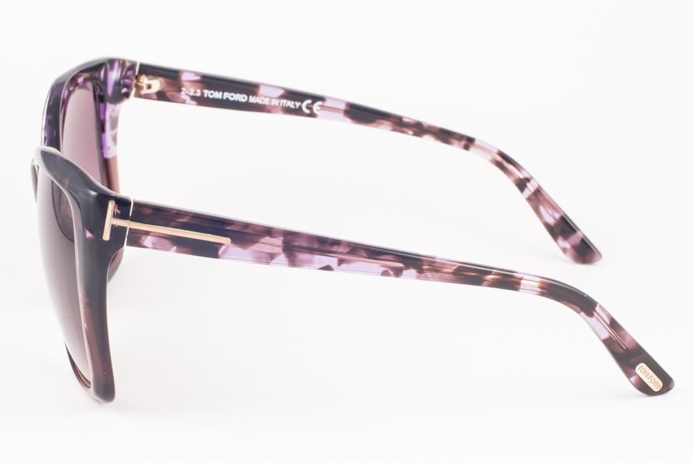 Tom Ford CARLI Violet Havana / Violet Gradient Sunglasses  display picture 2