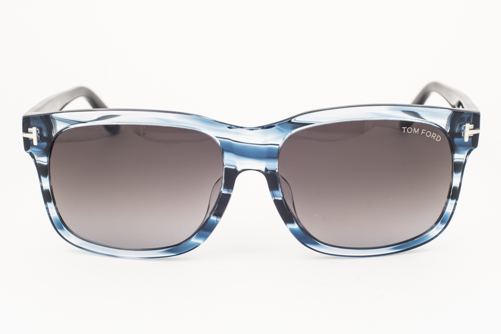 Tom Ford BARBARA 376 90B Black Blue / Gray Gradient Sunglasses