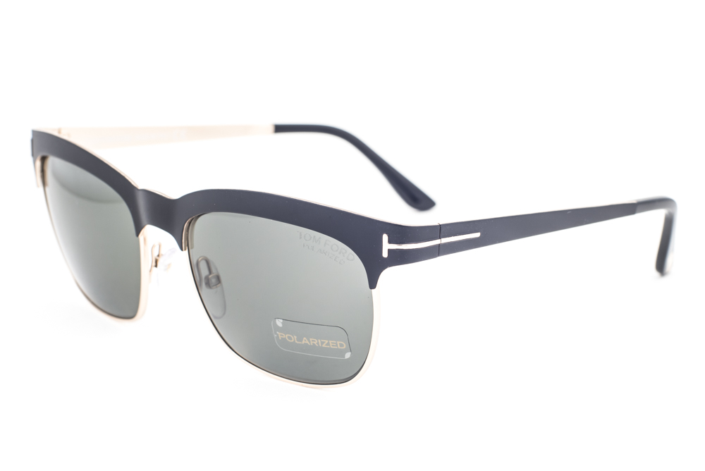 Tom Ford ELENA 437 05R Black Gold / Green Polarized  display picture 1