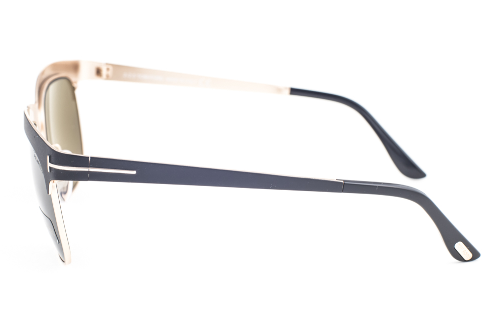 Tom Ford ELENA 437 05R Black Gold / Green Polarized  display picture 3