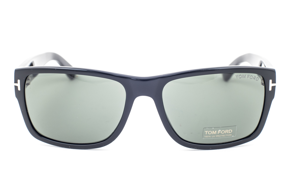 Tom Ford Mason Shiny Black / Green Sunglasses TF445 01N | eBay
