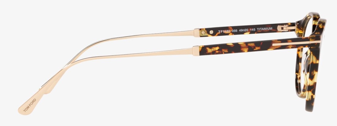 Tom Ford 5485 056 Havana Gold Eyeglasses TF5485 056 51mm | eBay
