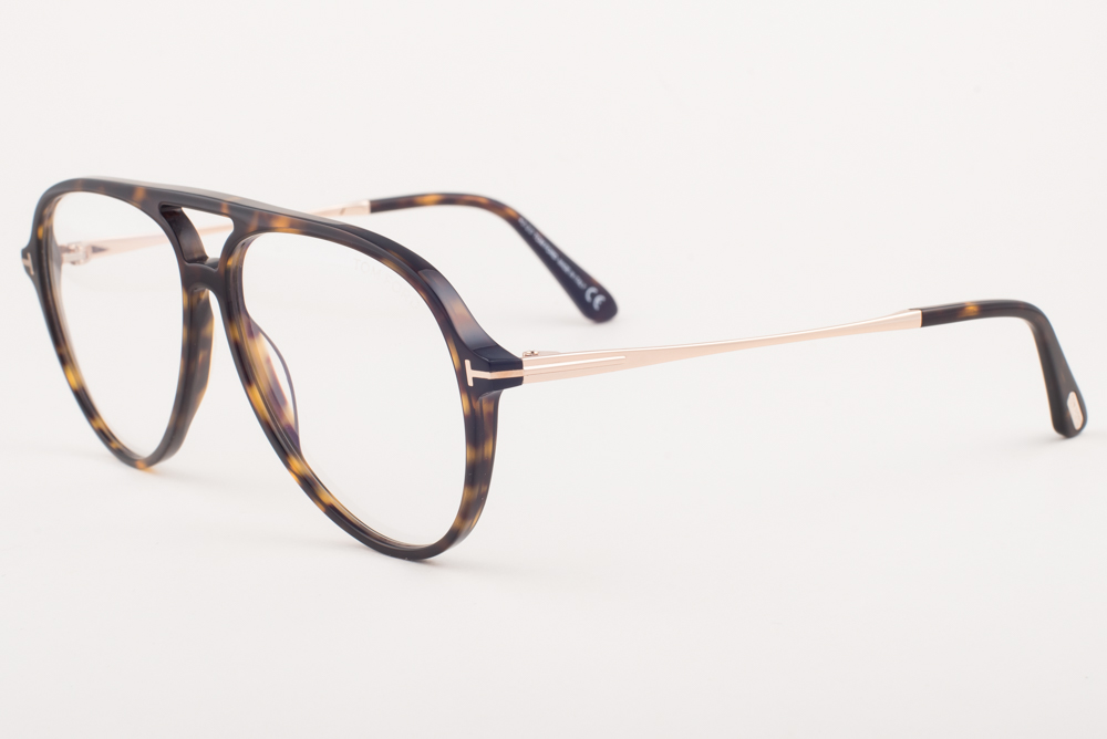 Tom Ford 5586-B 052 Havana Blue Block Eyeglasses TF5586 052  display picture 1