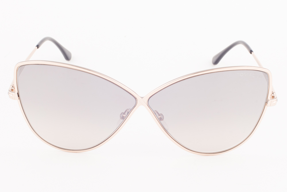 TOM FORD ELISE-02 TF569 28T Sunglasses Rose Gold Cat-Eye Pink Gradient Italy Tom Ford ELISE 02 Shiny Rose Gold / Brown Gradient  main image 2