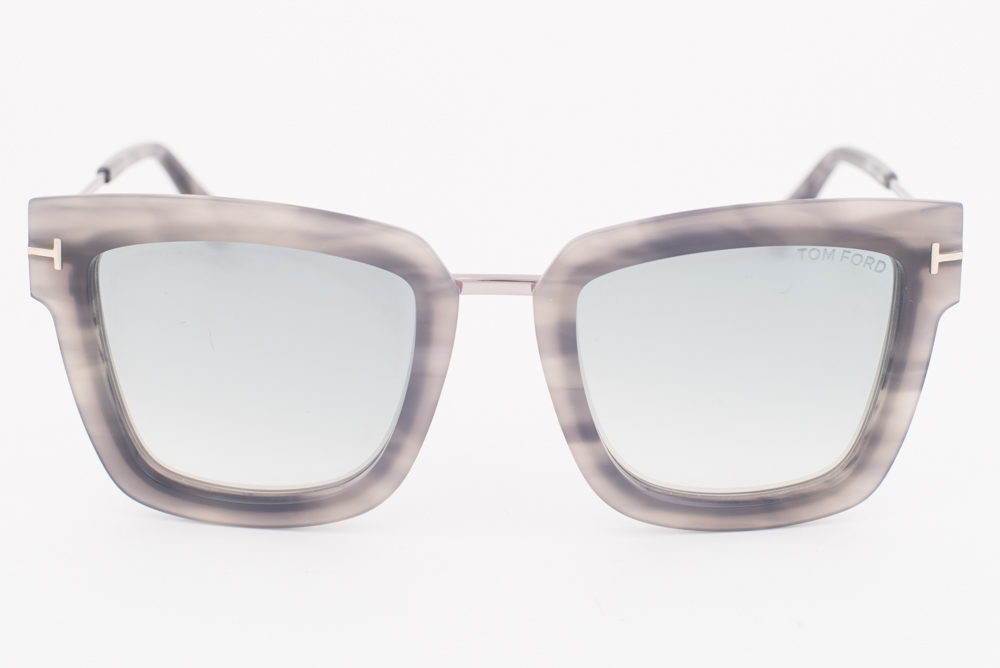 Tom Ford Lara02 Sunglasses Grey Frame Mirrored Lenses TF573 55X 52 22 140 *2 TOM FORD FT0573 55X 52 Lara-02 Sunglasses Blue Mirrored Lens main image 4