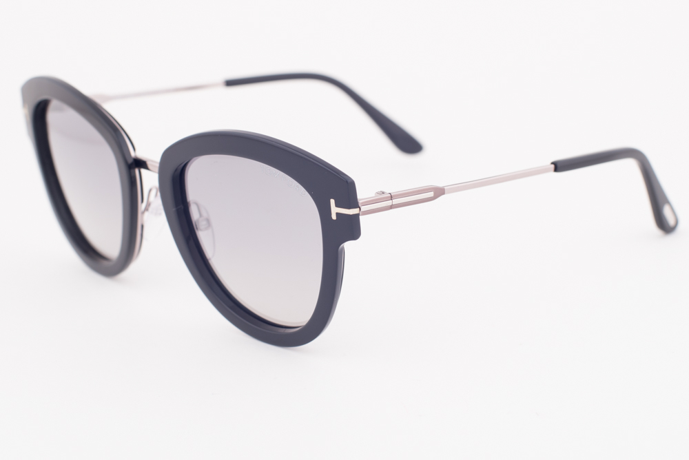 Tom Ford MIA Shiny Black & Gold / Gray Gradient Sunglasses  display picture 1