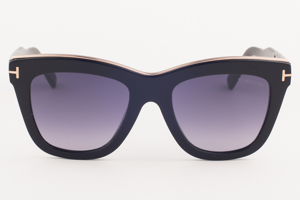 Tom Ford Julie 685 01C Shiny Black / Gray Gradient Sunglasses